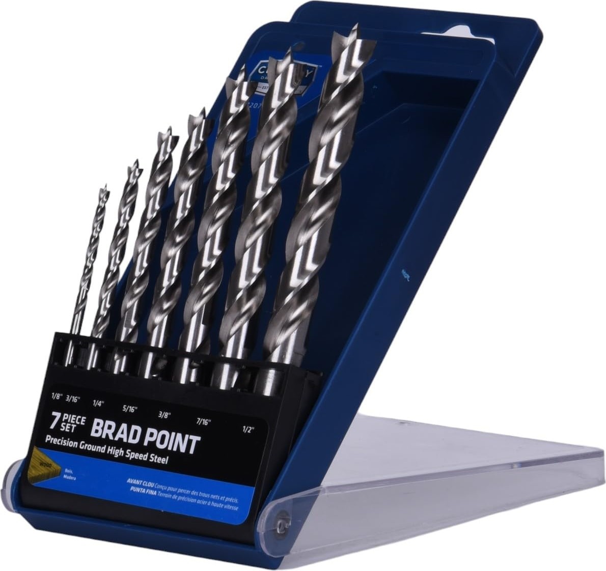 Die Grup Century Drill & Tool Fraksiyonel Hss Brad Point Ahşap Uçlar, 7 Parça Set görsel 4