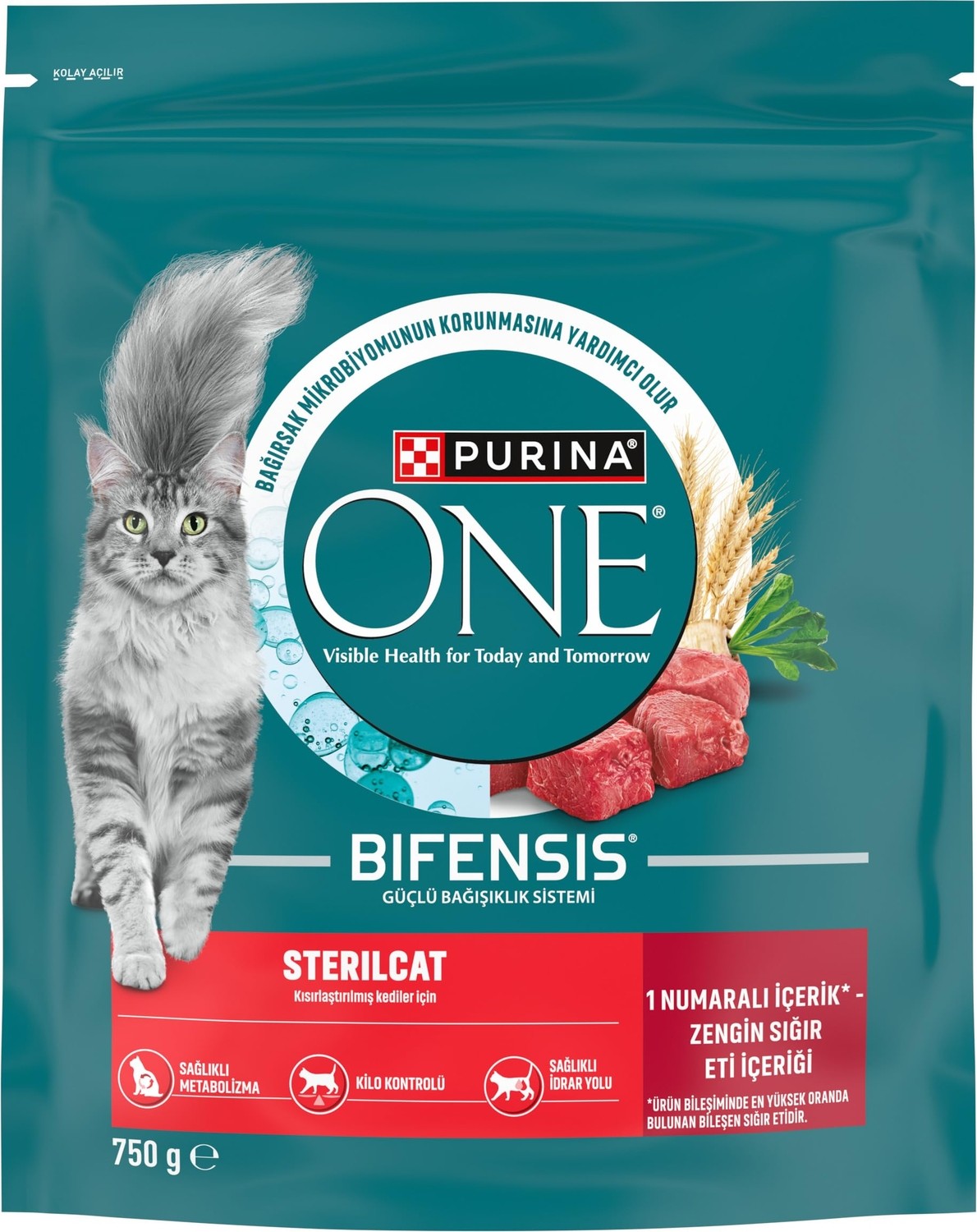 Die Grup Purina One Sterilcat Sığır Etli Kısırlaştırılmış Kuru Kedi Maması 750G