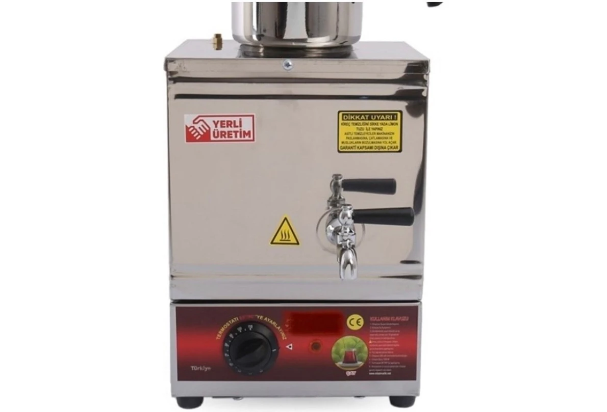 Resim Allians 10L Elektrikli Çay Kazanı, Demliksiz, Şık ve Kullanışlı Çay Semaveri 