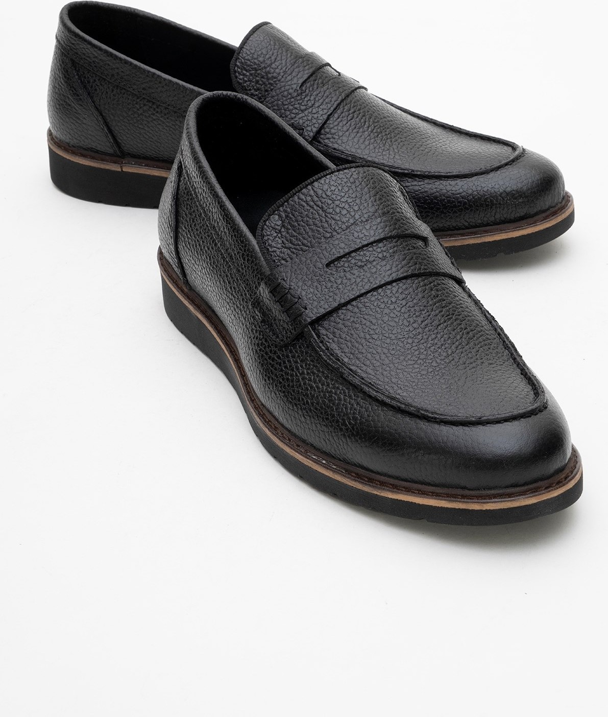 Maximoda Hakiki Deri, Erkek Bağcıksız Loafer Iç Dış Deri Ayakkabı