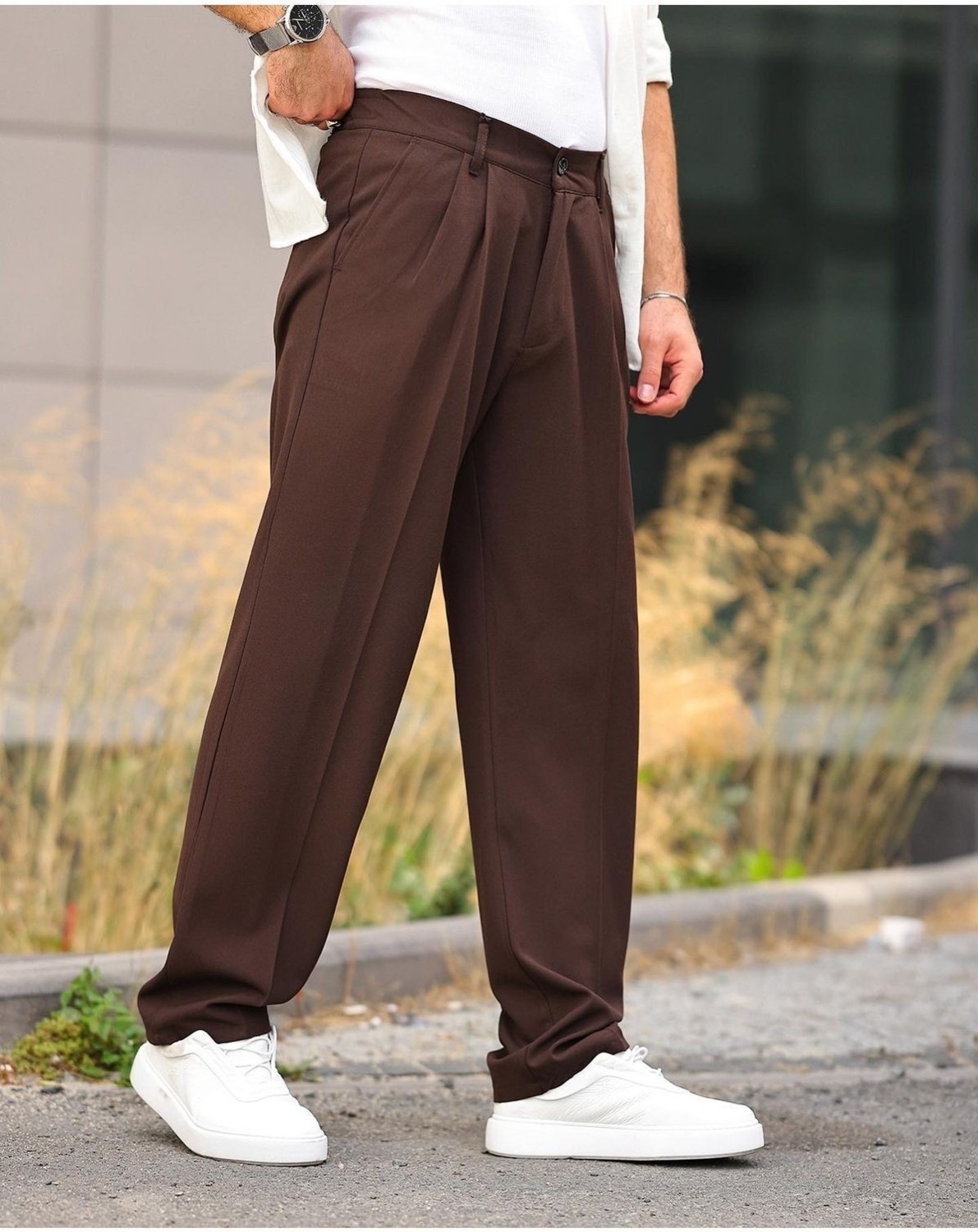Baselco Baggy Kumaş Pantolon görsel 5