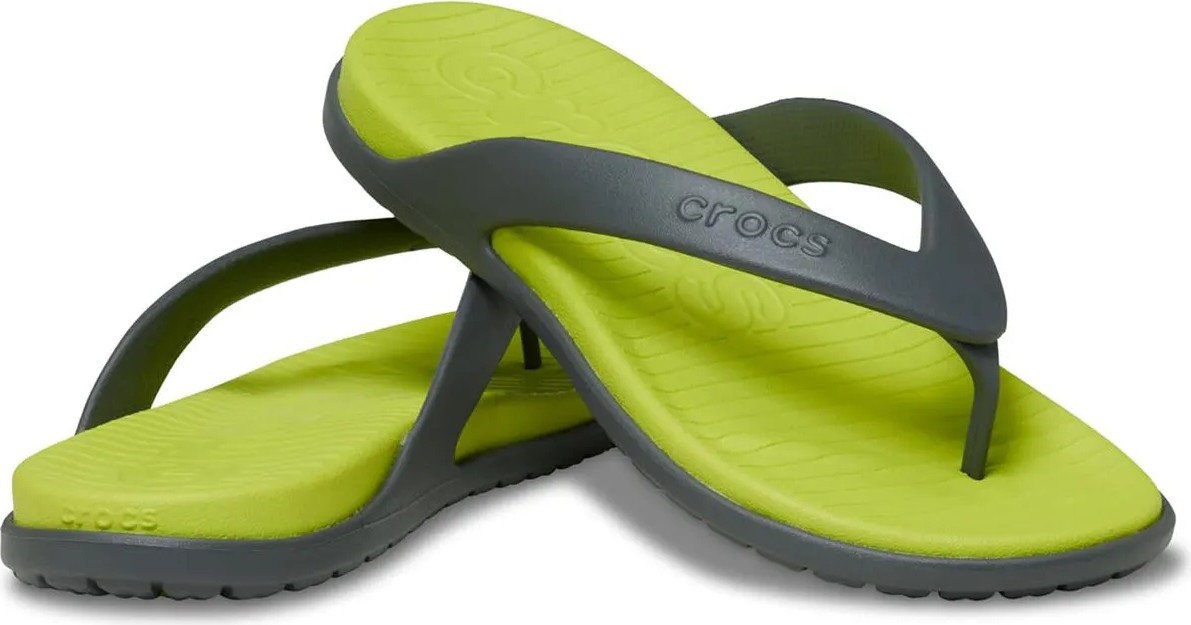 Crocs Sarı - Gri Erkek Plaj Terliği Coast Flip görsel 3