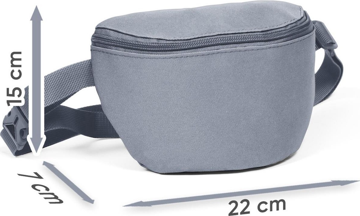 Coral High Gri Renk Geçişli Bel Çantası Polyester Malzeme ile Şık ve Kullanışlı 2 Litre görsel 5