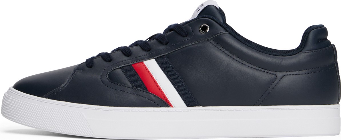 Tommy Hilfiger Deri Lacivert Erkek Günlük Ayakkabı Icon Court Strıpes görsel 2