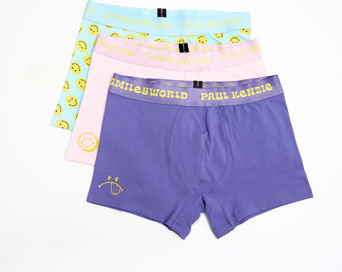 Paul Kenzie | Smileyworld - 3'lü Erkek Boxer
