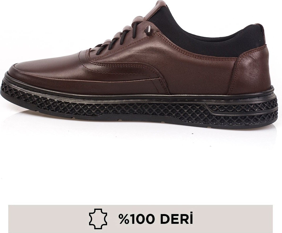 Maximoda Deri Bağcıksız Erkek Ayakkabı Siyah Kauçuk Taban ile Günlük Kullanım İçin görsel 8
