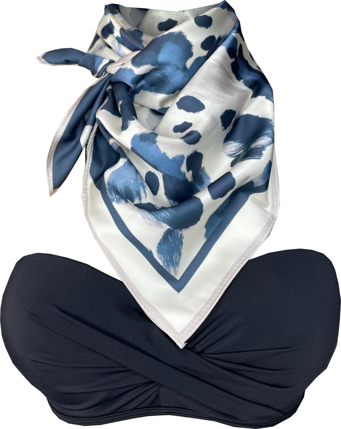 Bolder Nil Scarf Brown/ecru 70*70 cm Fular Eşarp