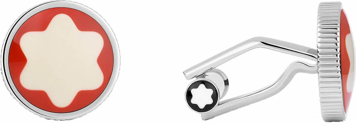 Montblanc Heritage Rouge Et Noir Kol Düğmesi 129956