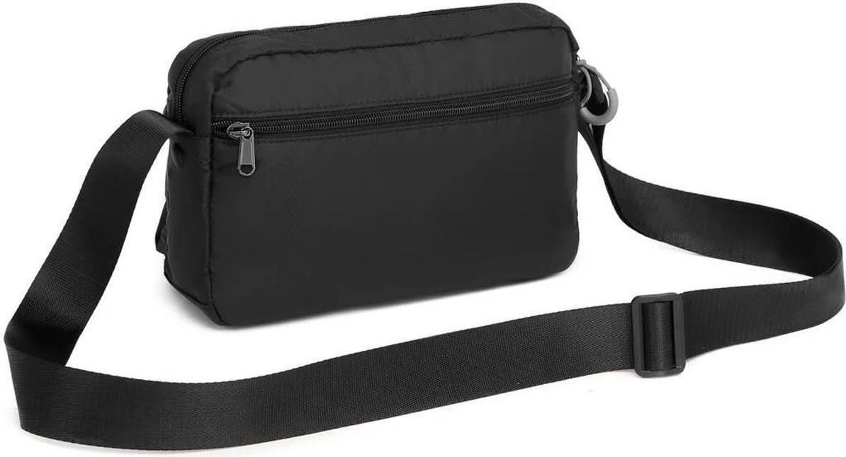 Smart Bags Ekstra Hafif Kumaş Postacı Çantası BC 3148 - Siyah görsel 2