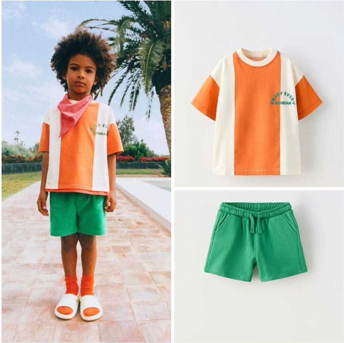 2kids2mom La'ciel Paris Enjoj Every Yazılı Tshirt ve Şortlu Erkek Çocuk Takım (2-7 Yaş)