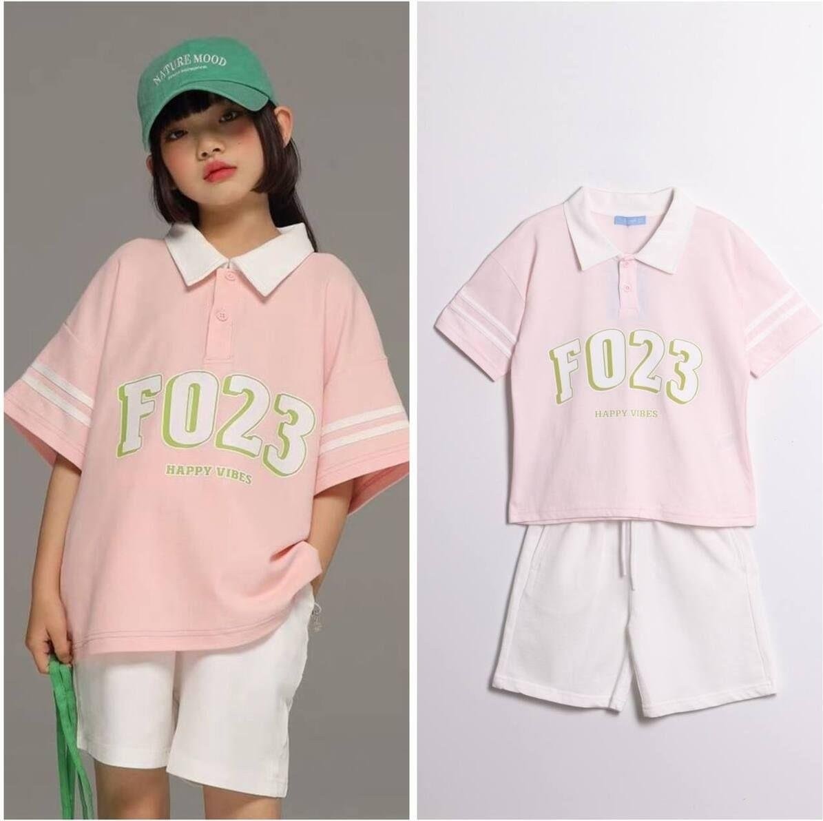 2kids2mom Laciel Paris Polo Yaka T-Shirt ve Şort Alt Üst Takım görsel 2