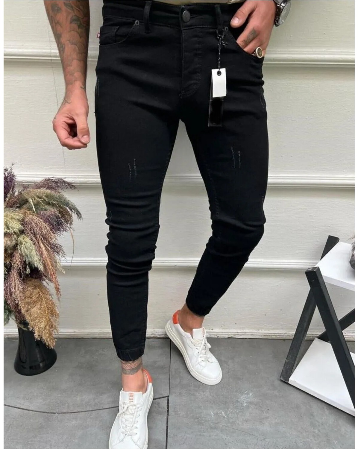 Moda Fine Erkek Mavi Denım Slimfit Likralı Jean Kot pantolon görsel 2