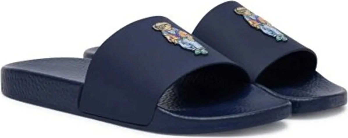 Polo Ralph Lauren Lacivert Erkek Plaj Terliği Polo Slıde-Sandals-Slıde görsel 2