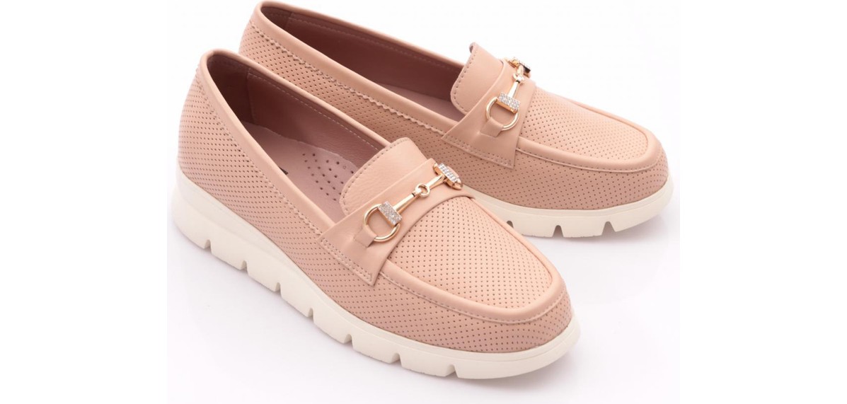 DGN 6095-1 Kadin Aksesuarli Loafer Ayakkabi görsel 6