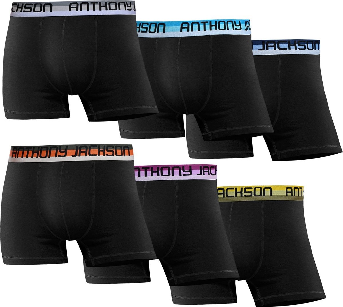 Anthony Jackson Likralı 6'lı Kutu Premium Erkek Boxer Boss