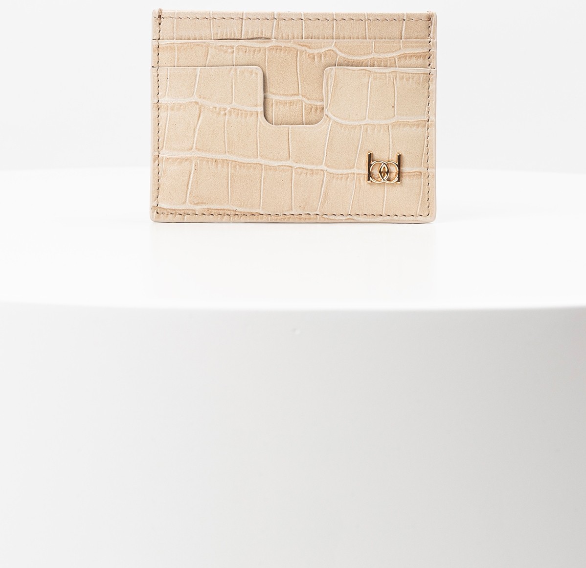Bayderi Owpi Kroko Deri Minimal Unisex Kartlık