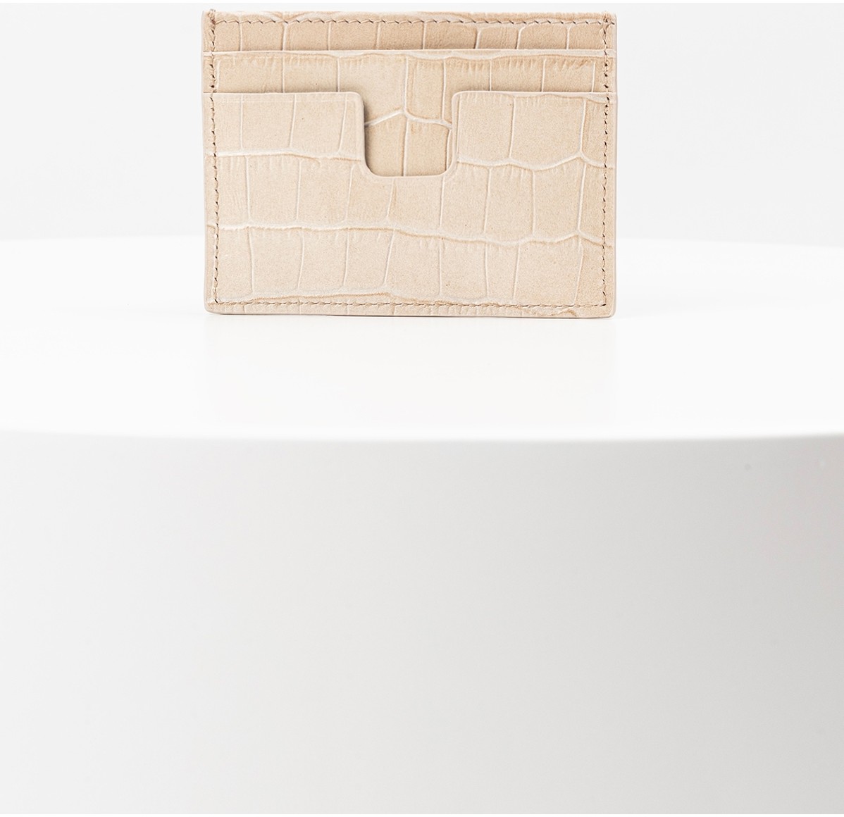 Bayderi Owpi Kroko Deri Minimal Unisex Kartlık görsel 3