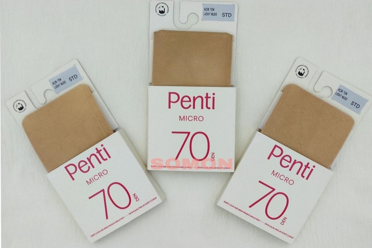 Penti Açık Ten Mikro 70 Soket Çorabı 3'lü