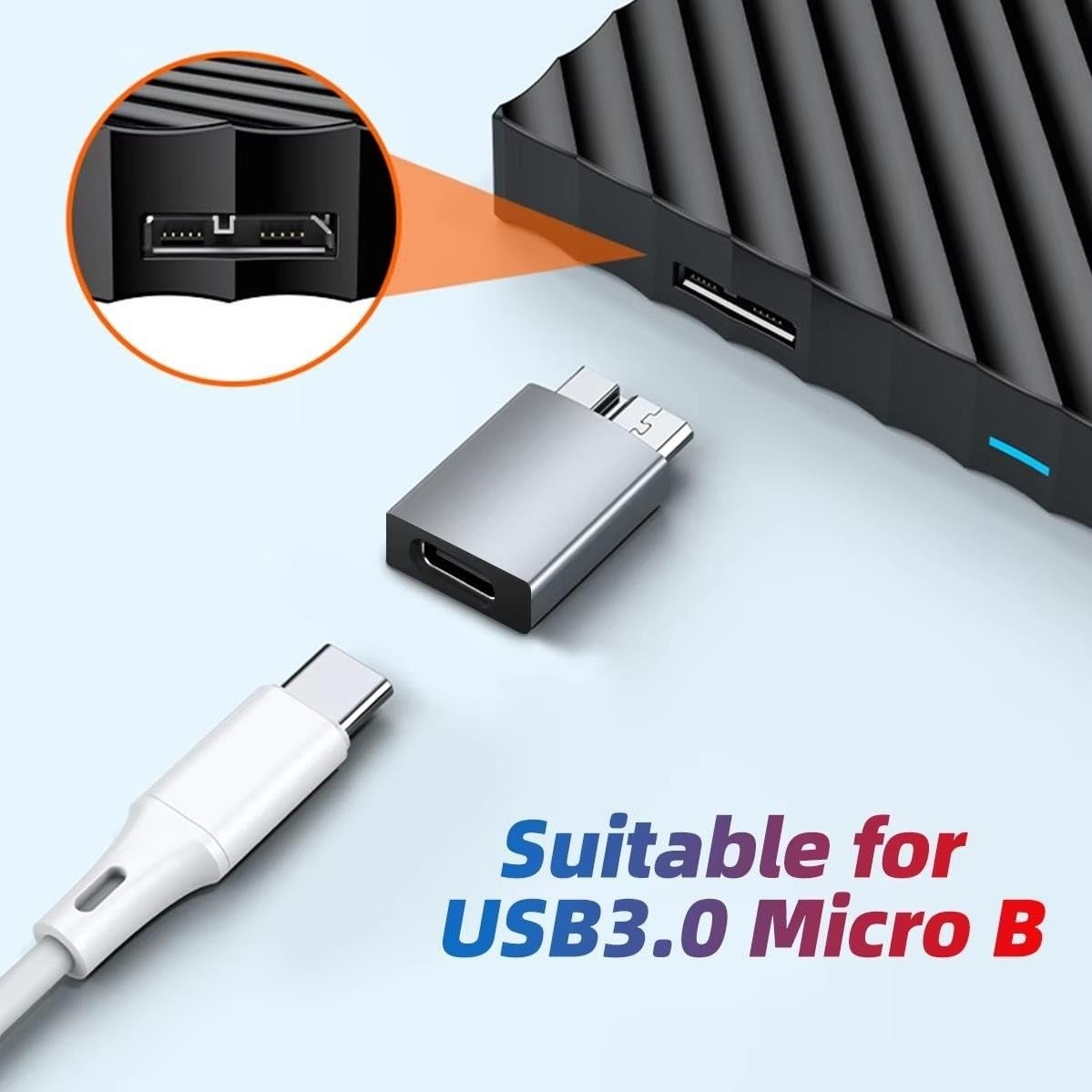 Die Grup Alfais 4570 USB Type C To Micro B USB Çevirici Dönüştürücü Adaptör görsel 5