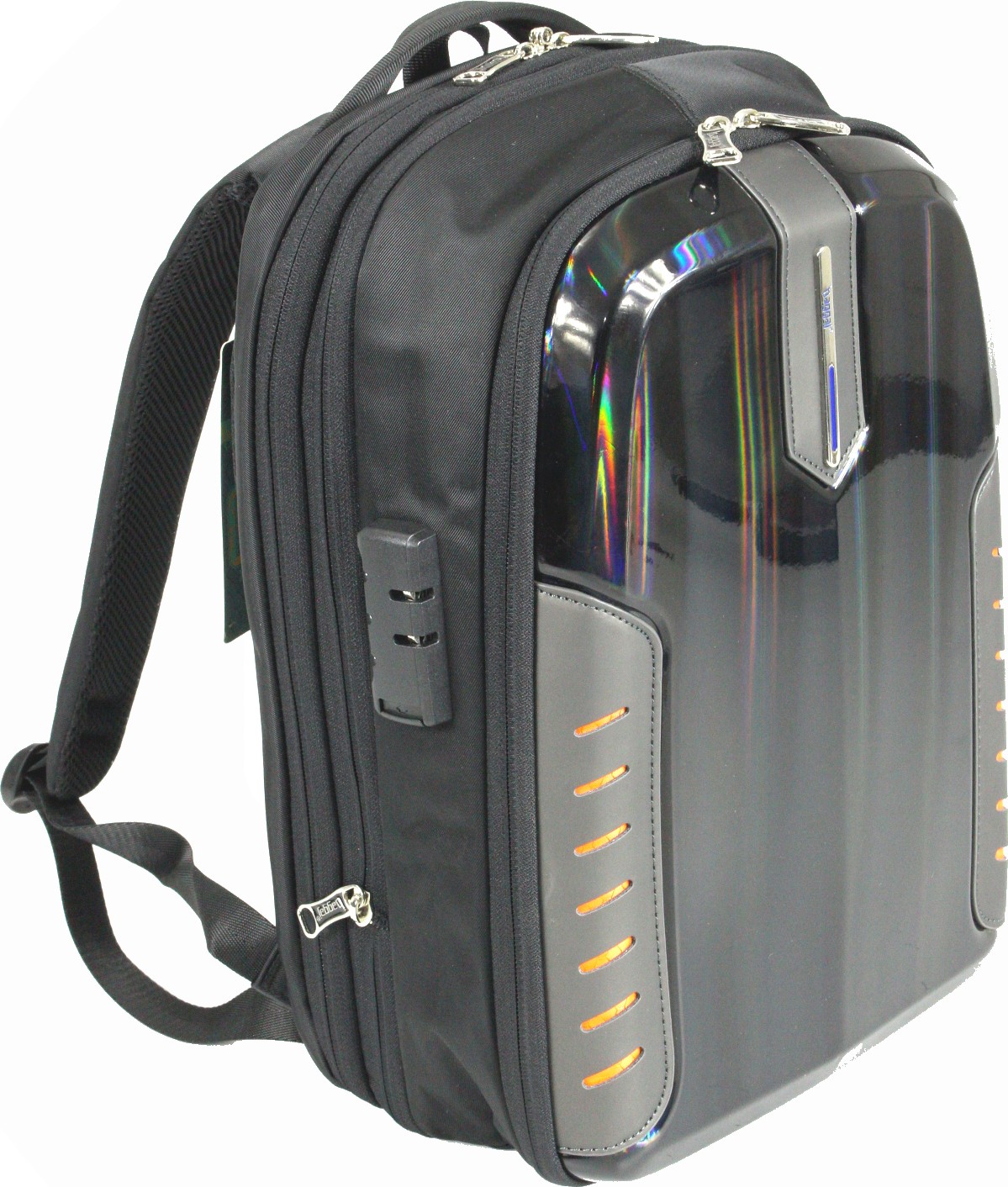 Baggaj S24138 Polyester Laptop/sırt Çantası Siyah - Turuncu görsel 3
