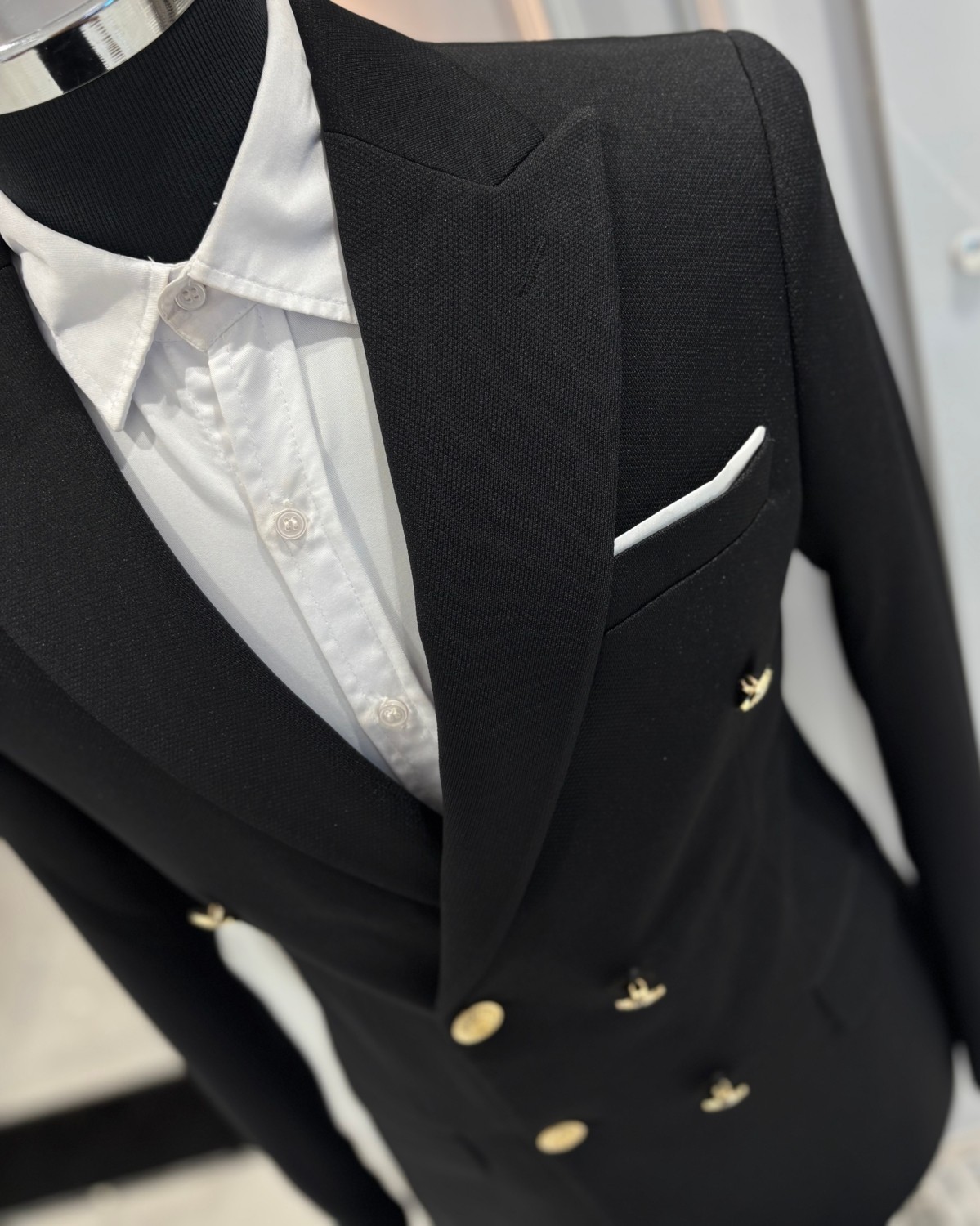 Sabri Zengin Erkek Kruvaze Slim Fit Takım Elbise görsel 8
