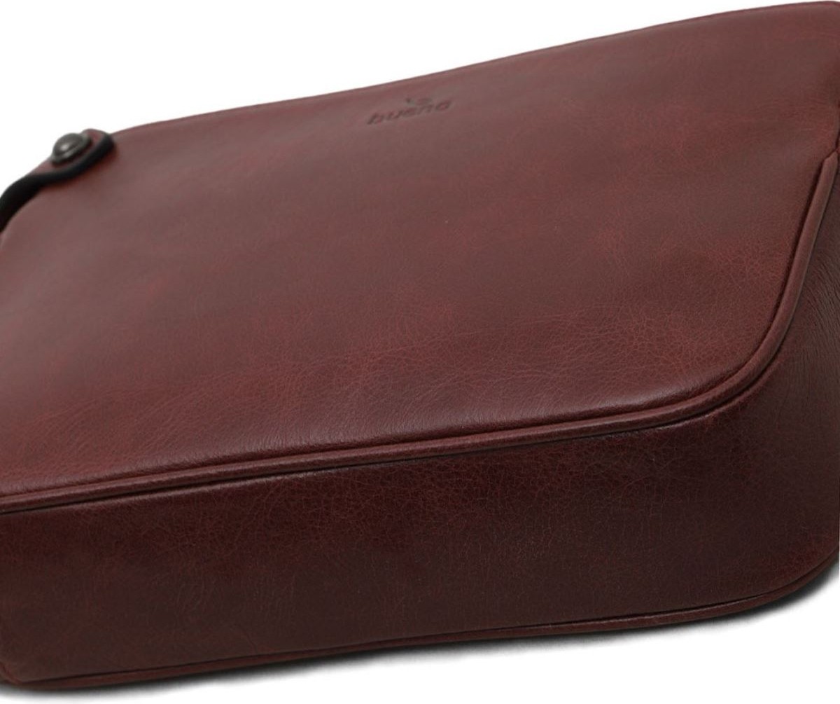 Bueno Shoes Bordo Deri Erkek El Çanta 01MEC5003 01MEC5003 görsel 5