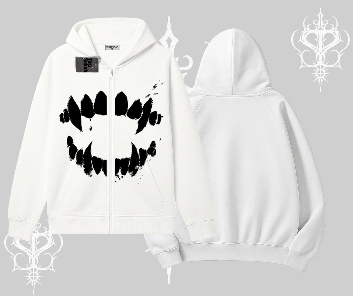 Tarzsokak Beyaz Hırka Sweatshirt Vampir Dış görsel 3