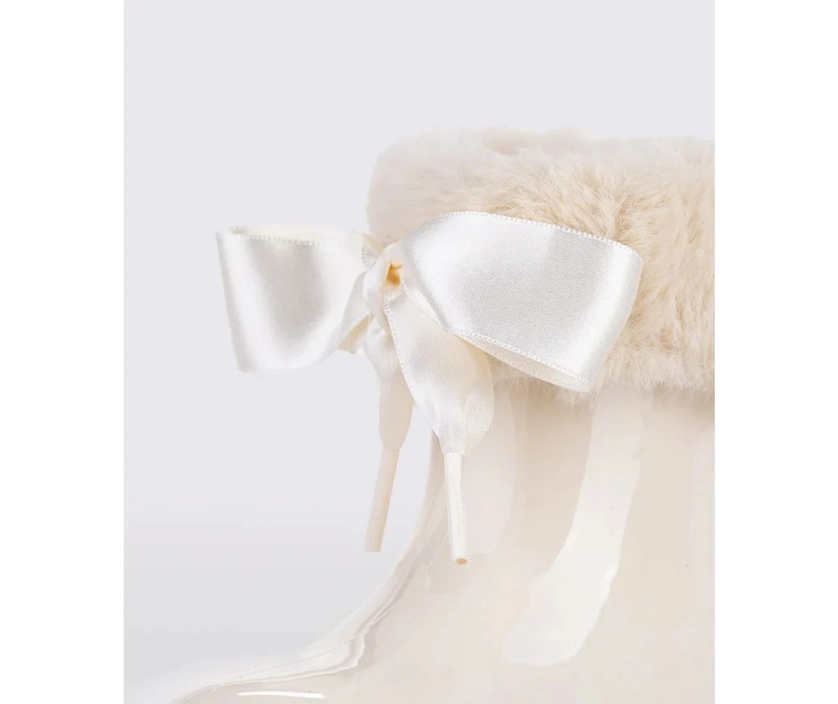 Resim Igor Bimbi Soft Borreguito Kürklü Krem PVC Malzemeden Bağcıksız Rahat Günlük Bot 