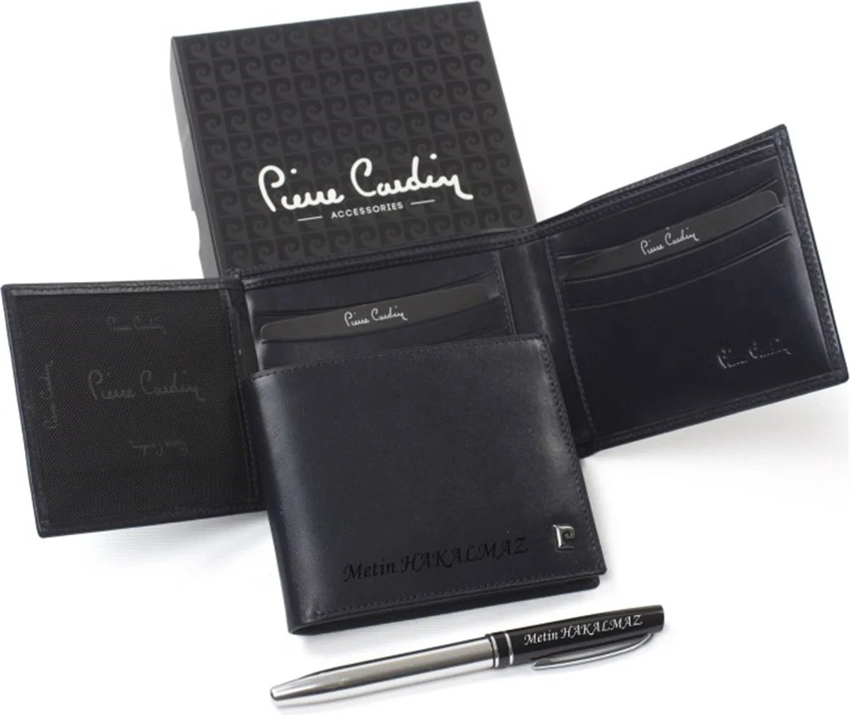 Pierre Cardin Kişiye Özel Pierre Cardin Deri Erkek Cüzdanı P2361 görsel 4
