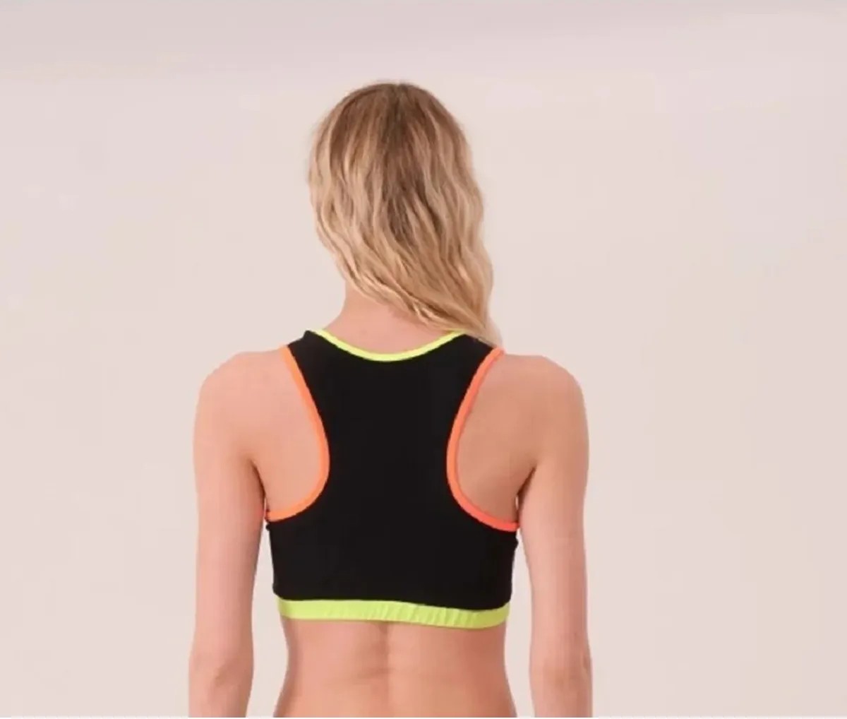 Tesmay Sporcu Sırtı Çapraz Tek Bikini Üst 24188 görsel 4