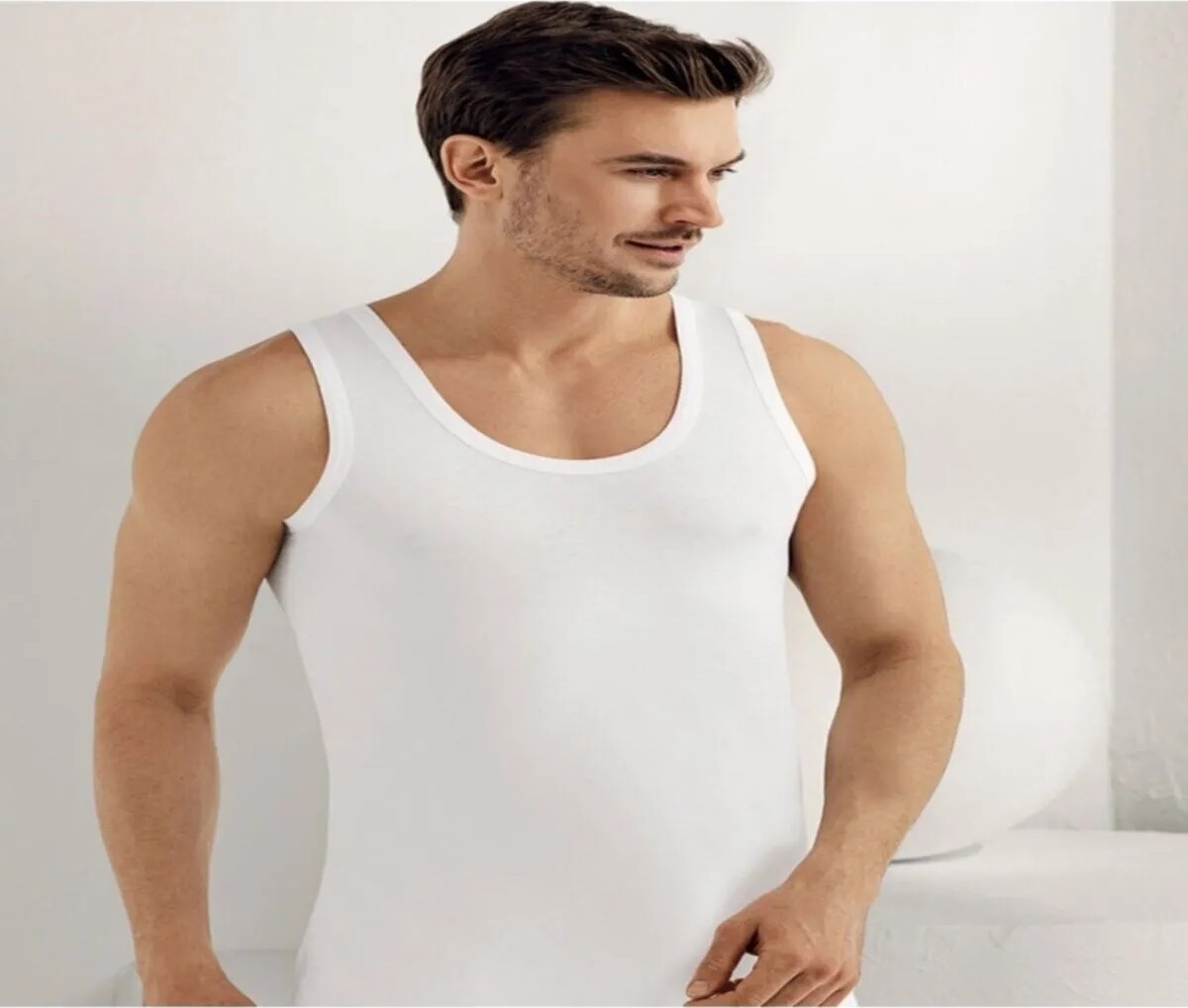 Şahinler 6'lı Paket %100 Pamuk Erkek Atlet ME002 görsel 5