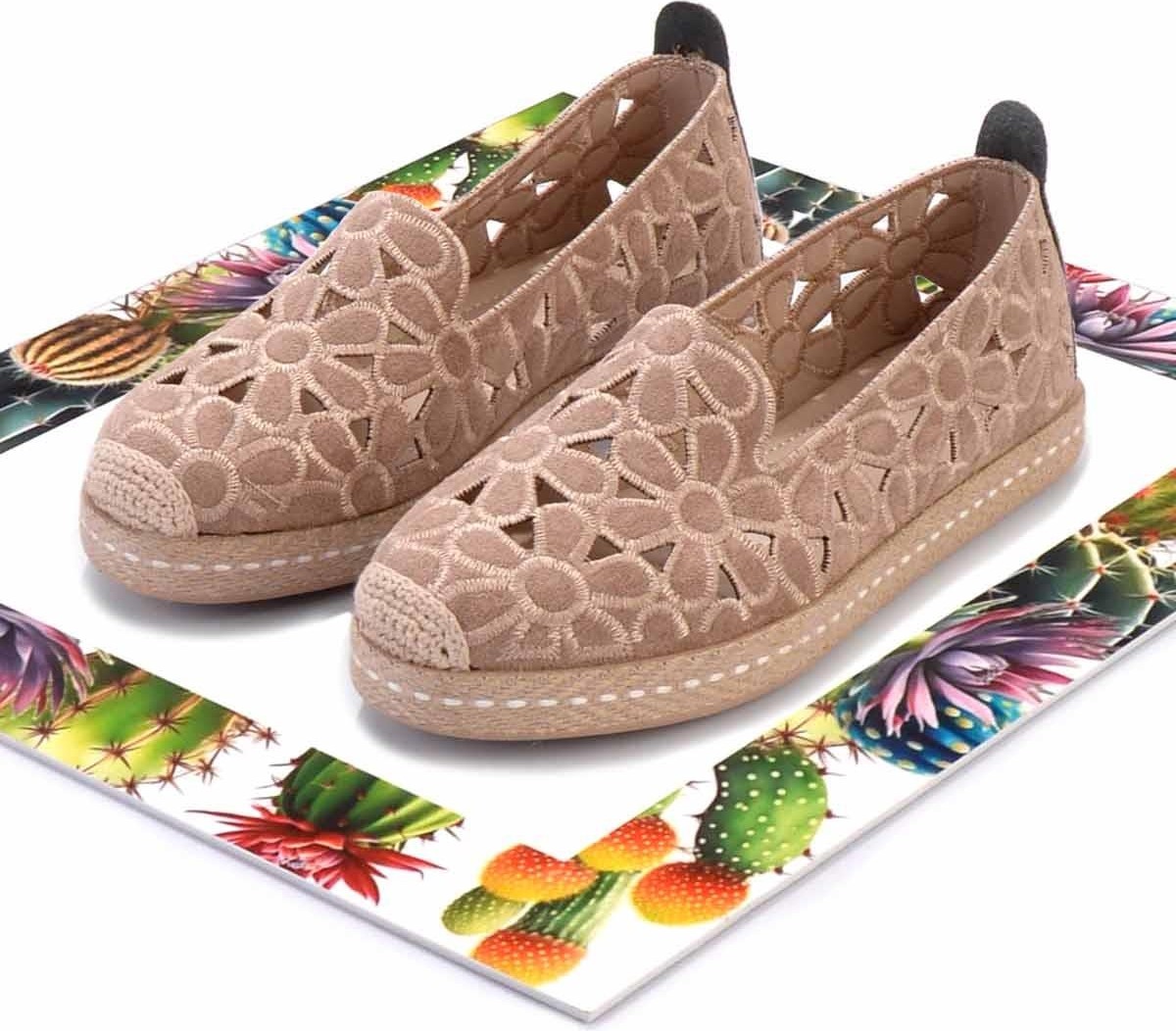 Bambi Vizon Süet Kadın Espadril K01117992302