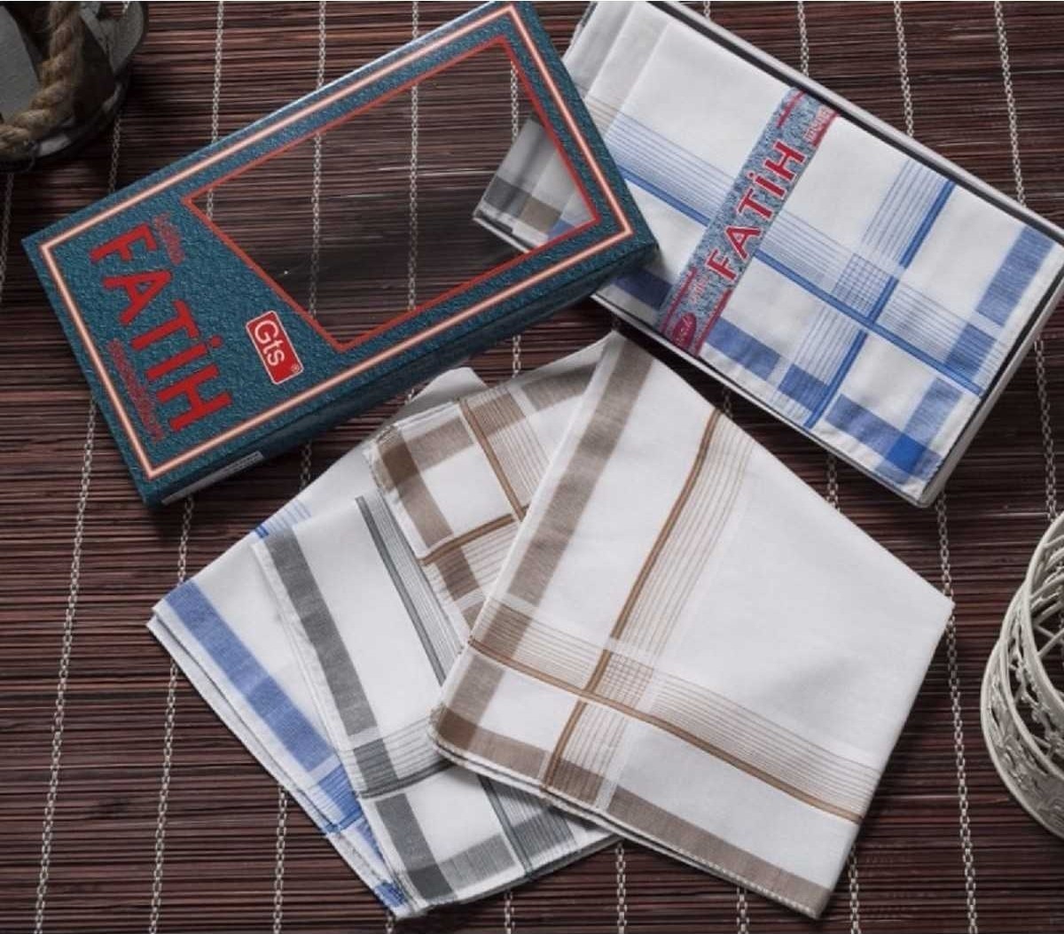 Hsc Bilişim Fatih Kutulu 40X40 cm 12 Adet Kumaş Mendil Fm 02