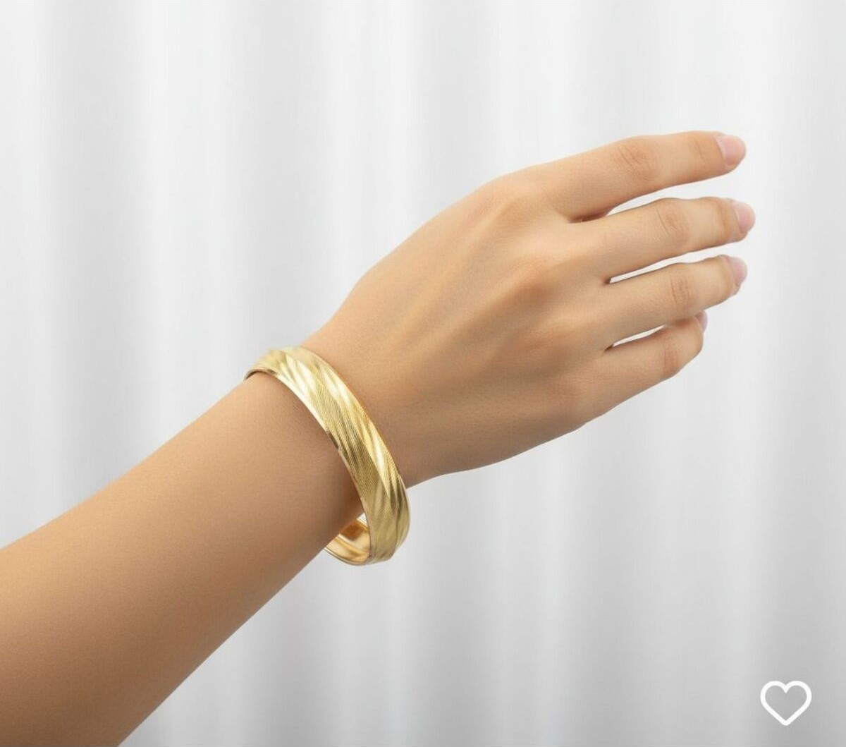 Kuyumcu Nurettin 12 gr (Gram) Trabzon Desenli Piramit Şarnel Bilezik 22 Ayar Altın Yatırımlık Işçiliksiz