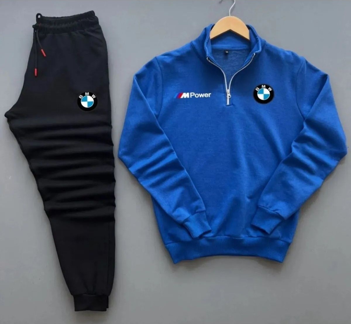 Yoho Sport Eşofman Takımı Bmw Mpower Baskılı Unisex Eşofman Takımı 2'li Set Combin görsel 6