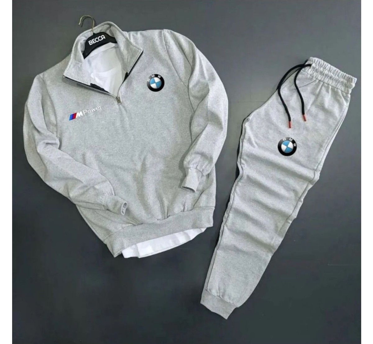 Yoho Sport Eşofman Takımı Bmw Mpower Baskılı Unisex Eşofman Takımı 2'li Set Combin görsel 8
