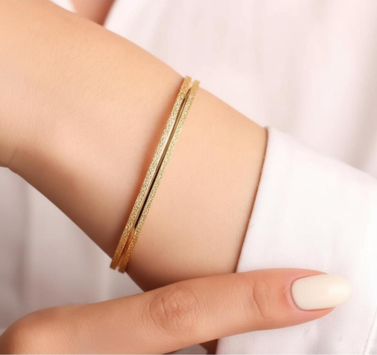 Kuyumcu Nurettin 18 gr (Gram) Ray Çöp Bilezik 22 Ayar Altın Yatırımlık Işçiliksiz