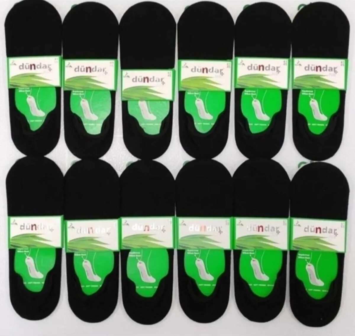 Dündar 5541 Erkek Bambu Babet Dikişsiz Çorap Siyah Renkli 6'lı Paket görsel 4