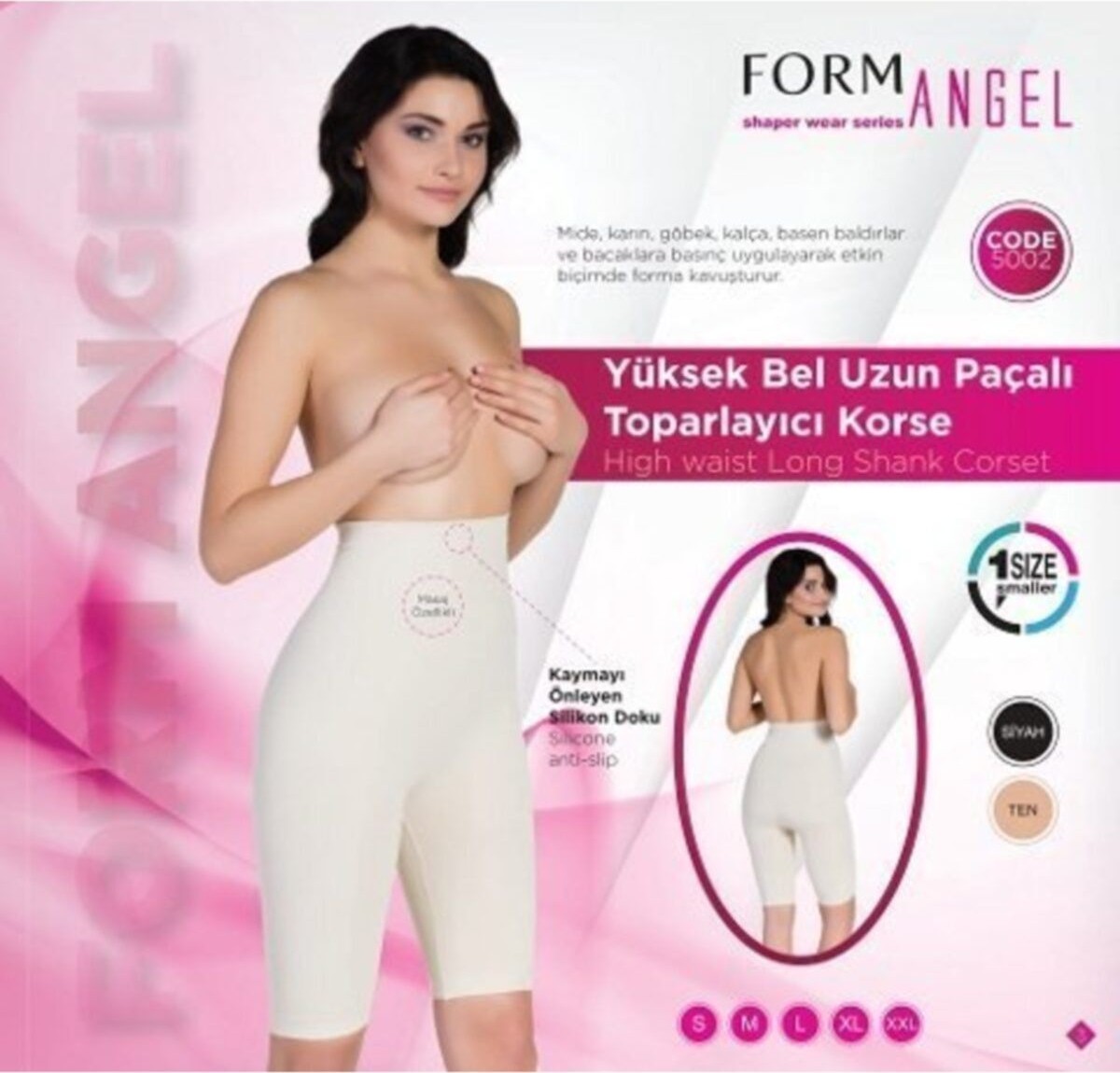 Form Angel 5002 Yüksek Bel Paçalı Korse