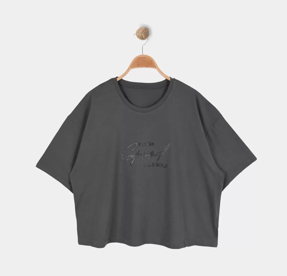 Alg Kadın Crop Tişört - Oversize Krop Tişört görsel 2