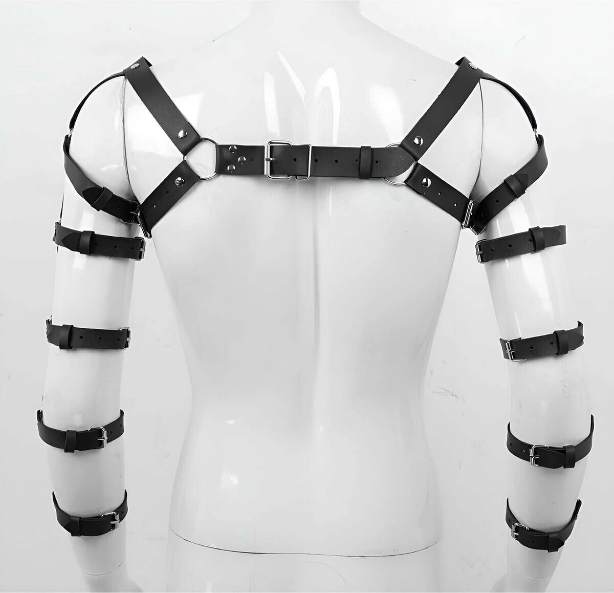 Beruflic Erkek Kol ve Omuz Harness, Seksi Erkek Fantezi Deri Giyim - BRFM166 görsel 2