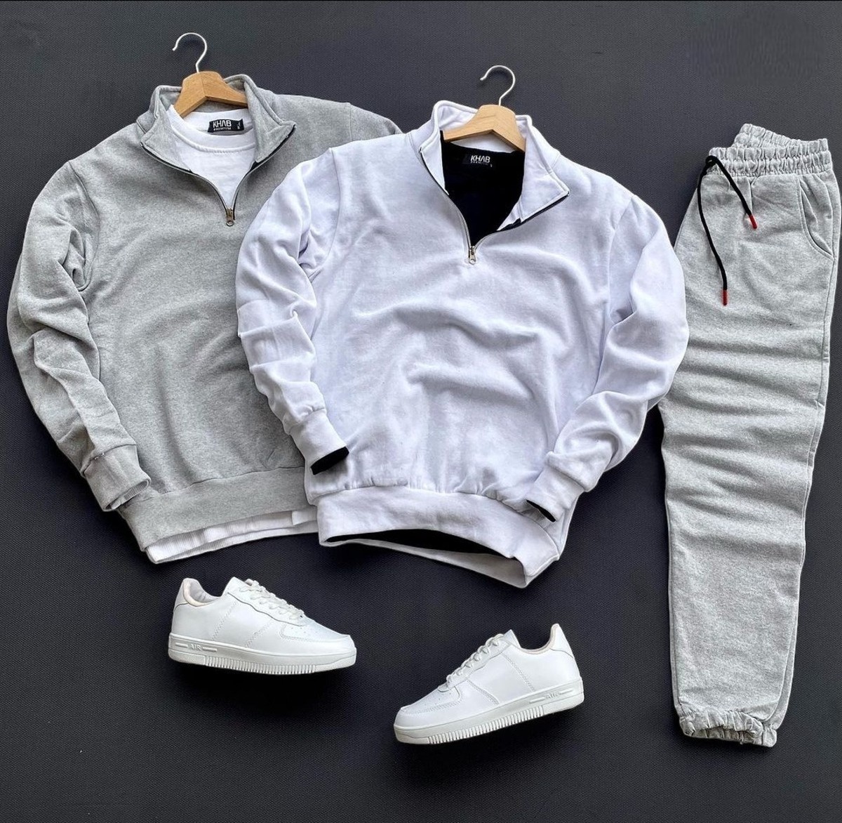 Risil-Nu Company Yarım Fermuarlı Dik Yaka Sweatshirt Içi Polarlı Kışlık Unisex görsel 6