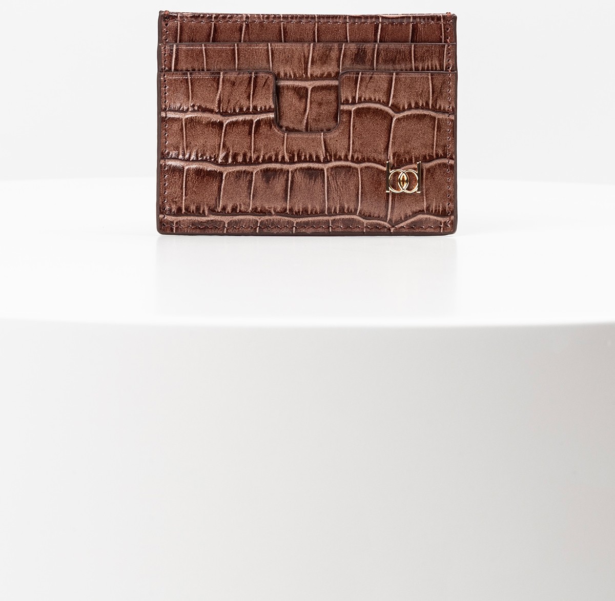 Bayderi Owpi Kroko Deri Minimal Unisex Kartlık