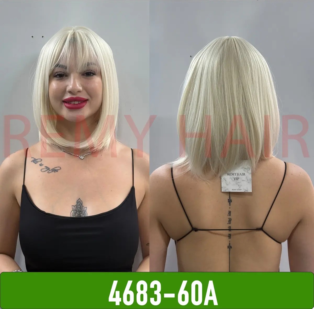 Marsilyan Kısa Bob Kesim Vip Peruk görsel 2