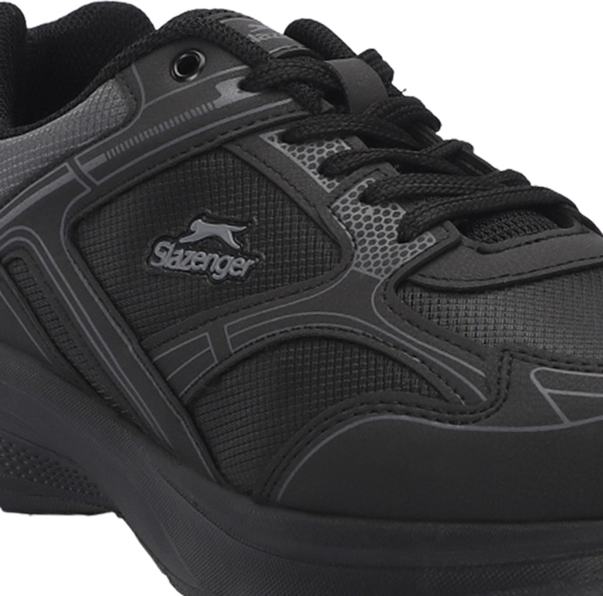 Slazenger GIMA Erkek Siyah / Siyah Günlük Spor Ayakkabısı görsel 4
