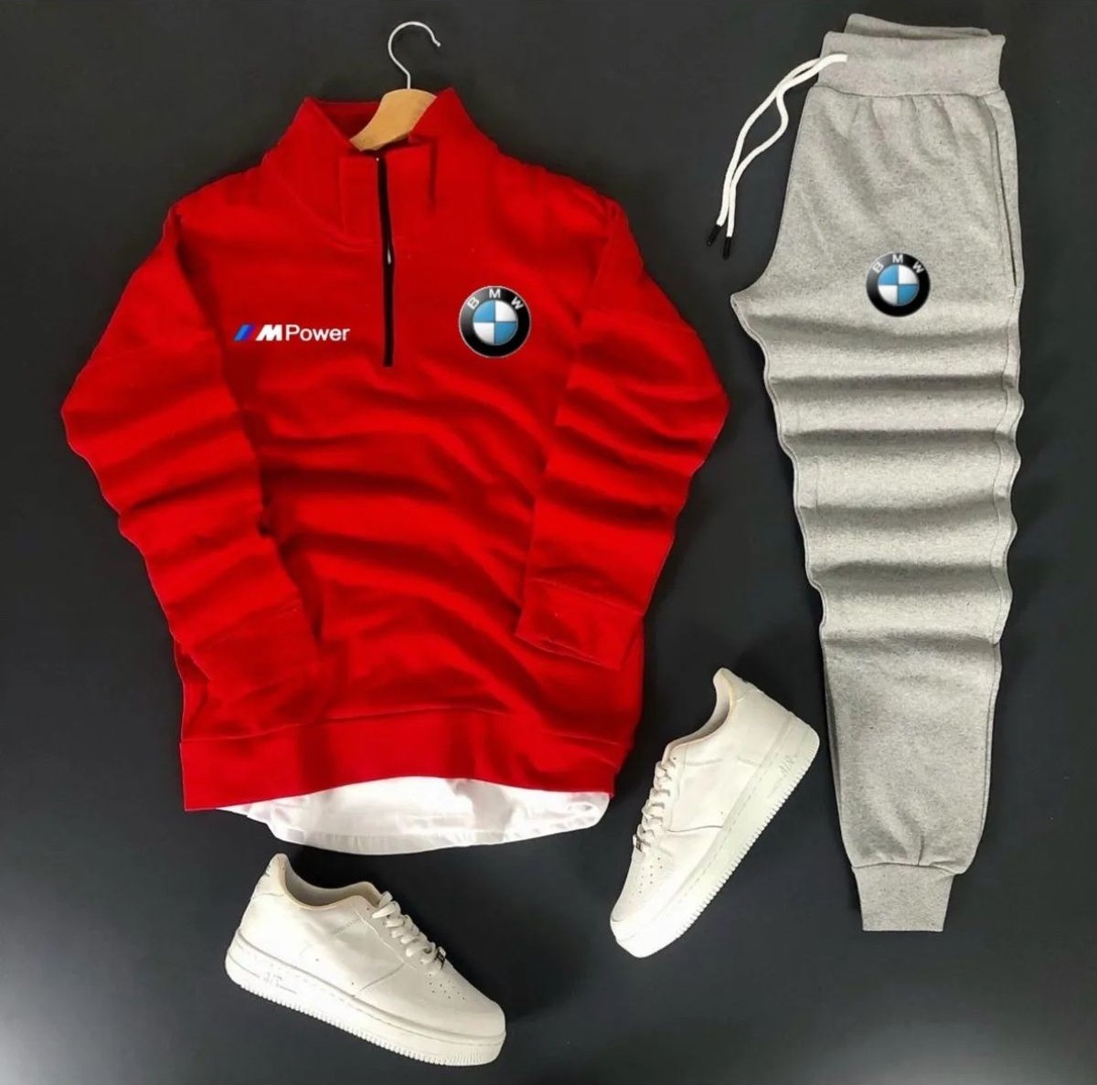 Yoho Sport Eşofman Takımı Bmw Mpower Baskılı Unisex Eşofman Takımı 2'li Set Combin