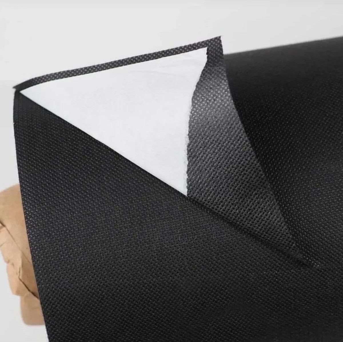 Ozn Aksesuar Kadın Yapışkanlı Çanta Besleme Telası 80X100 cm Siyah Astar Kumaşı Desenli görsel 2