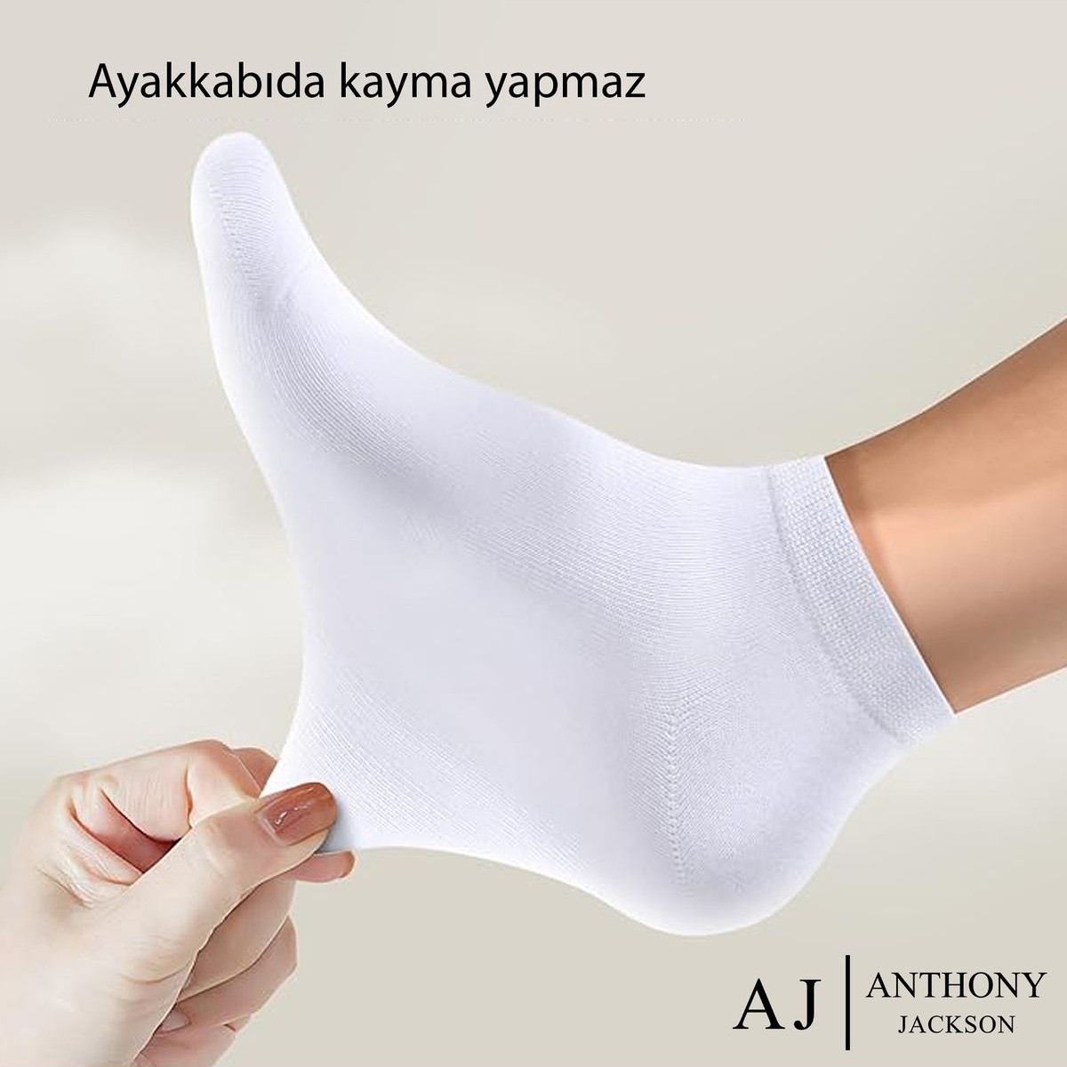 Anthony Jackson 10 Çift Kutulu Bambu Premium Bay-Bayan Patik Çorap - Bilek Boy Kısa Spor Koşu ve Yürüyüş Çorabı görsel 4
