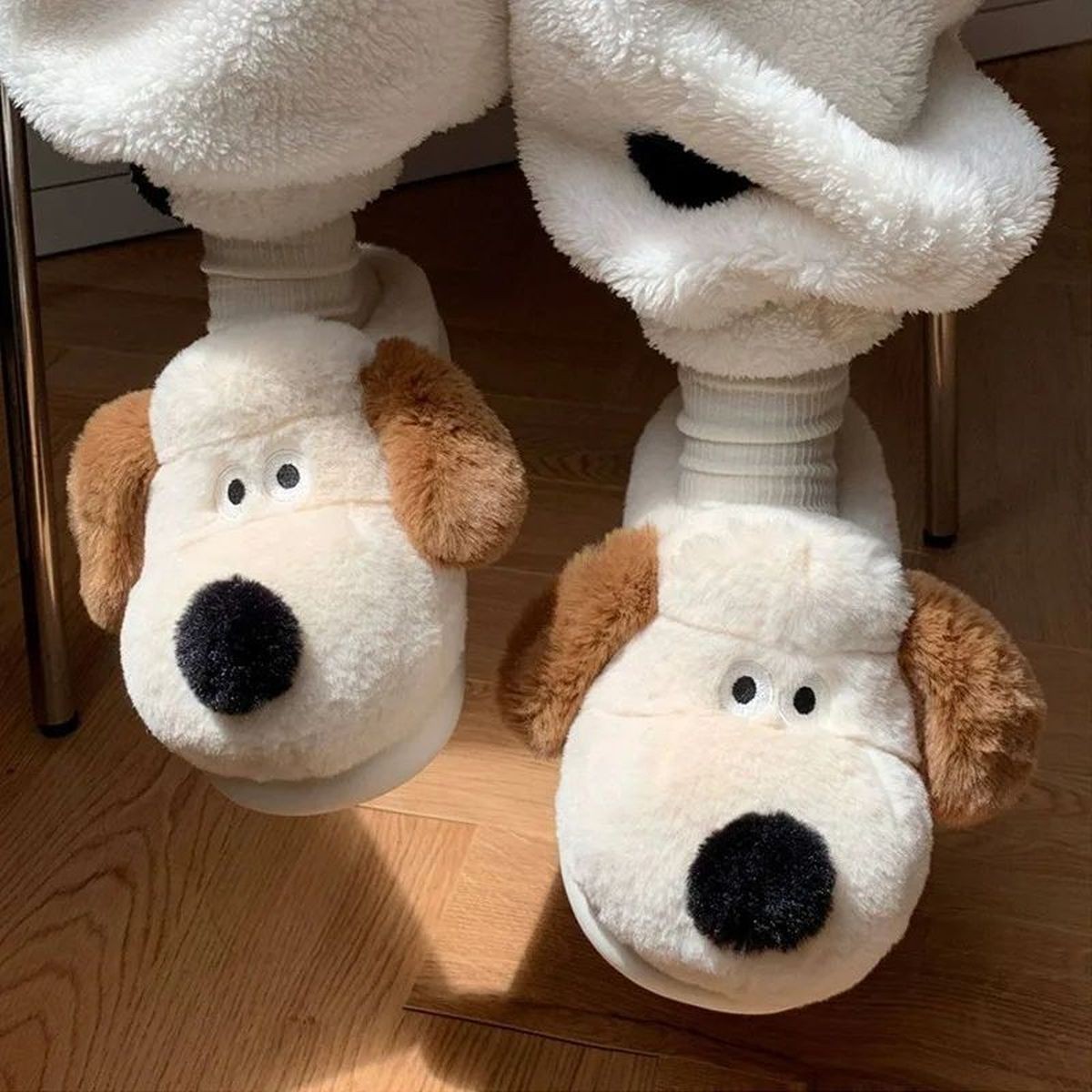 Devida Yumuşak Termo Taban Sevimli Köpek Panduf görsel 6
