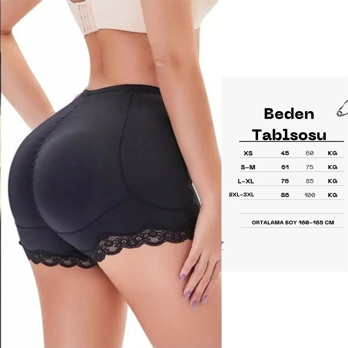 Pera Fitol Kadın Yastıklı Popo Kaldırıcı Dolgunlaştırıcı Şekillendirici Pop-Up Korse Kalça Hip Dips Basen Korse görsel 2